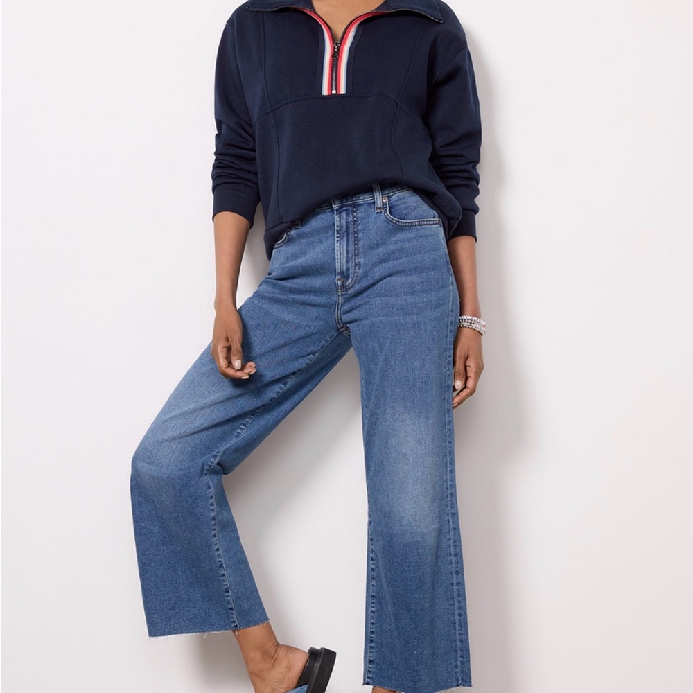 7 for all mankind cropped Alexa raw hem